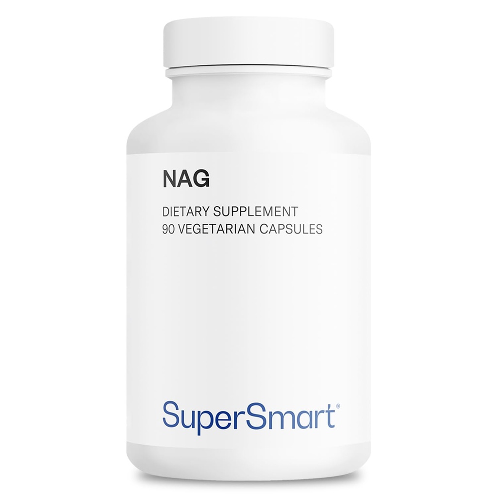 סופר חכם - תוסף NAG 1500 מ"ג ליום (N-Acetyl Glucosamine) - High Absorption Glucosamine Sulfate | Non-GMO & Gluten Free - 90 קפסולות צמחוניות
