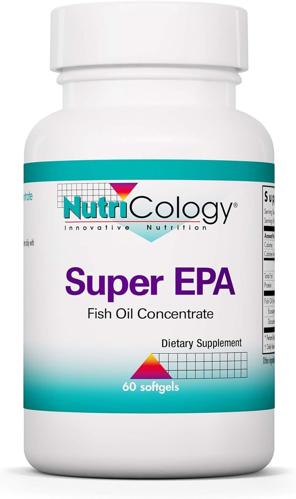 Accology Super EPA - אומגה 3 תוסף, שמן דגים ריכוז, EPA, DHA, אומגה 3 חומצות שומן, Sustainably-Sourced Anchovies, Softgels - 60 Count Count
