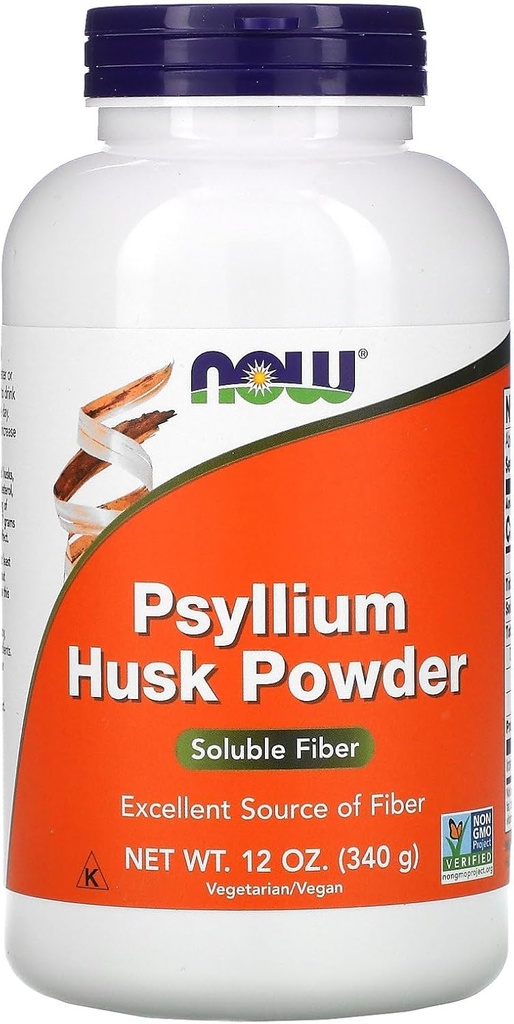 Now Psyllium Husk אבקת 12-Ounces (Pack of 3)