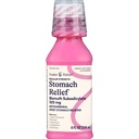 Foster & Thrive Stomach הקלה נוזל עבור Nausea, Heartburn, Indigestion, Upset Stomach, ו Diarrhea - הקלה מהירה עבור 5 סימפטומים, Antidiarrheal, Bismuth subsalicylate 525 מ"ג, מקורי, 8 Oz