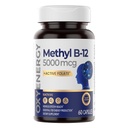 OxyEnergy Methyl ויטמין B12 5000mcg, תוספת כוח Methylcobalamin B-12 תוספי מזון עם Folate, תמיכה עצבים, אנרגיה Metabolism & קוגניטיבית, 60 קפסולות
