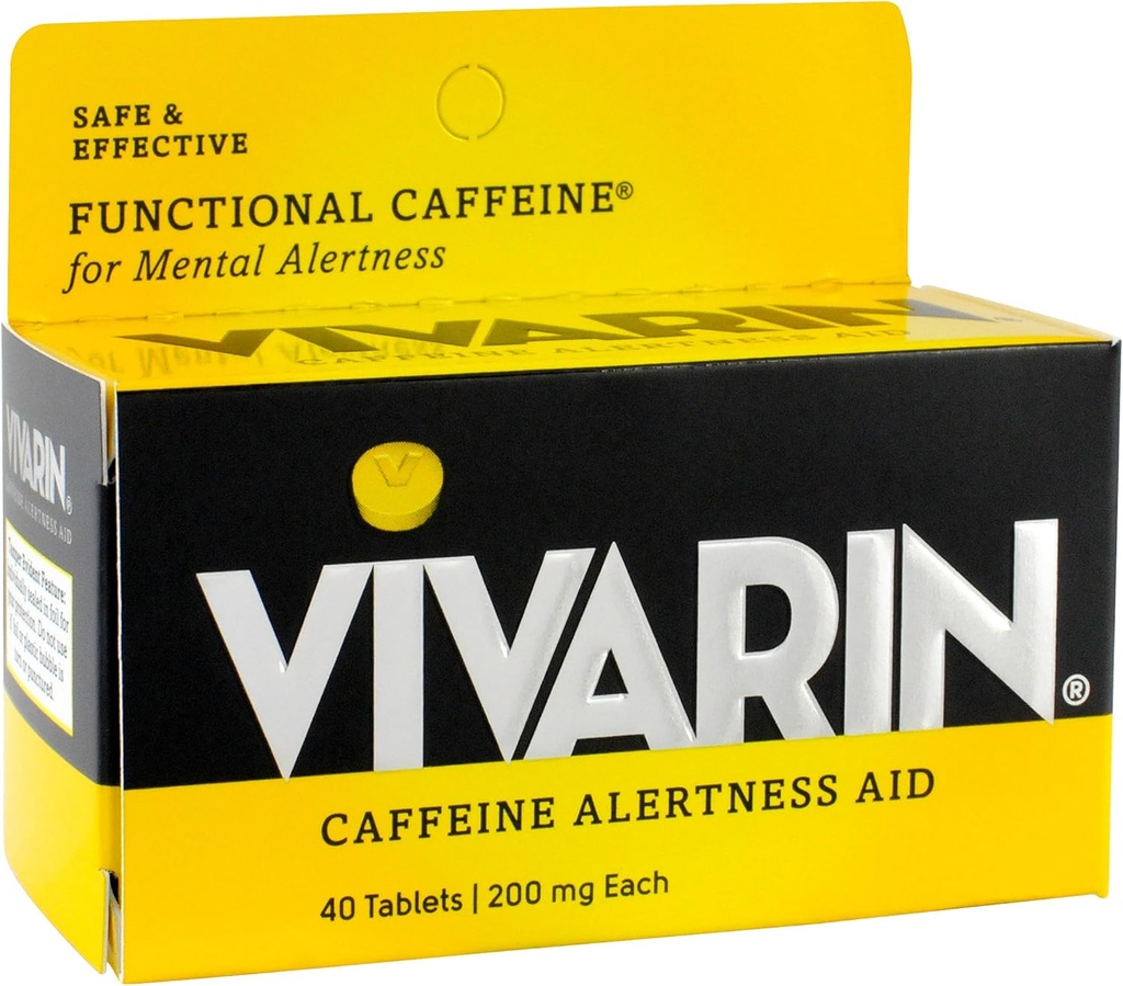 Vivarin Caffeine alertness Aid, Tablet 40 ea (Pack of 2)
