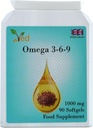 Ved אומגה 3-6-9 מזון תוסף Softgel, משמן קר העיתונות Flaxseed, 1000 מ"ג 90 Soft Gel - 90 יום אספקה.