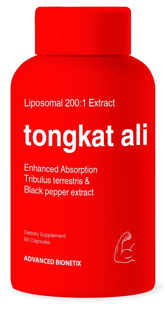 Liposomal Longjackטונגkat Ali לחלץ קפסולות 200x כוח | 200 מ"ג | כוח, כונן, ביצועים ושרירים Mass