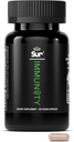 Sur Immunity Immune תמיכה תוסף עם ויטמין C, Acerola Cherry, Turmeric & Green Tea Extract - Optimal Defense Wellness משטרn, תוספת אנטי-חמצן & טבעוני Polyphenol (120 קפסולות)