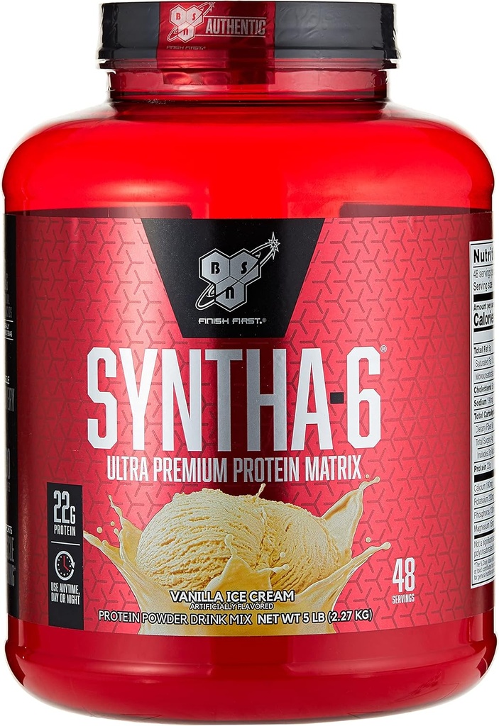 BSN SYNTHA-6 אבקת חלבון, Vanilla Ice Cream, 80 Ounce