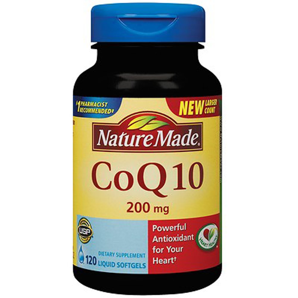 הטבע עשה CoQ10 באופן טבעי כתום 200 מ"ג - תוסף תזונתי 120 Softgels