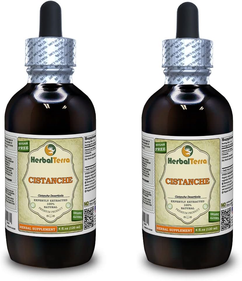 Cistanche (Cistanche Deserticola) Dried Herb נוזל לחלץ (שם בדוי: HerbalTerra, Madely בארצות הברית) 2x4 oz