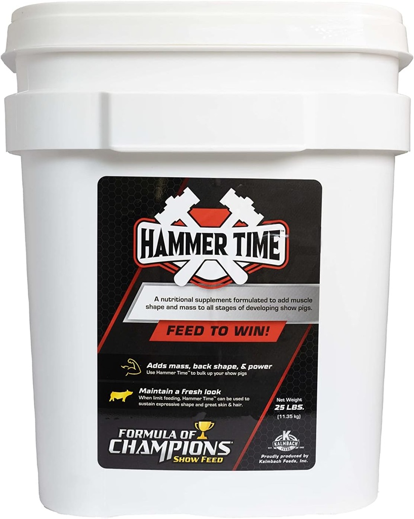 Hammer Time Nutritional תוסף Show Pigs, 25 lb Bucket