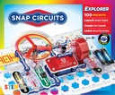 Snap Circuits Jr. SC-100 אלקטרוניקה חקר Kit, מעל 100 פרויקטים, מלא צבע מדריך, 28 חלקים, צעצוע חינוכי STEM לילדים 8 +