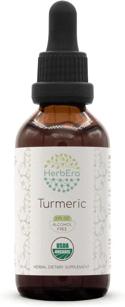 HerbEra Turmeric B60 USDA אורגני Tincture