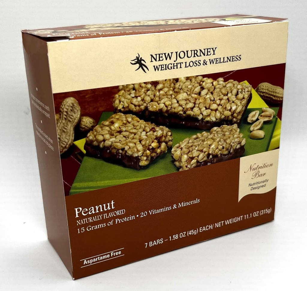 Peanut Bar - New Journey Weight Loss & Soul - High Protein Meal Nutritionהחלפה Bar (7 ברים/box)