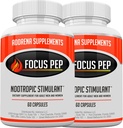 2 Pack-Over the Counter Stimulants to Speed Up באופן טבעי: חקר אפשרויות חלופיות והאנרגיה הטובה ביותר עבור Nootropic Brain Boosting, 120 גלולות