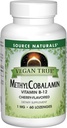 מקור Natural Methyl Cobalamin, ויטמין B-12 Cherry Flavored Dietary תוסף, 1 Mg - 60 Lozenges