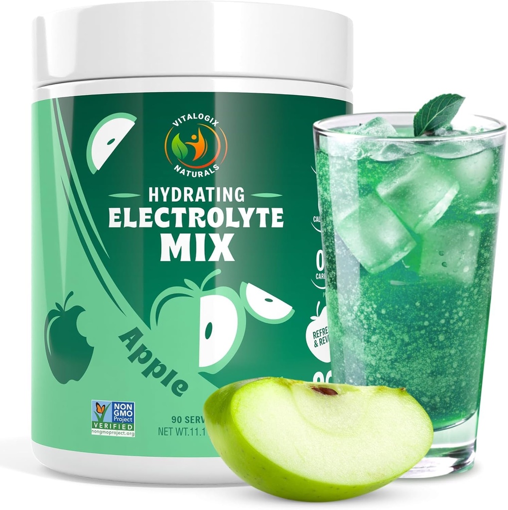 אבקה אלקטרוליטית - Zero Sugar Crisp Apple hydrotion Mix