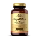 Solgar Melatonin 5 מ"ג, 120 Nuggets - מסייע לקדם את הירגעה ומנוחה - קלינית למד מלטונין - טבעוני, Gluten Free, חלב חינם, כשר - 120 משרתים