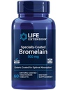Life Extensionly-Coated Bromelain, Pineapple Extract, Joint Health, Joint Comfort, Vegetarian, Gluten-Free, non-GMO, 500 מ"ג, 60 טבליות נכנסות
