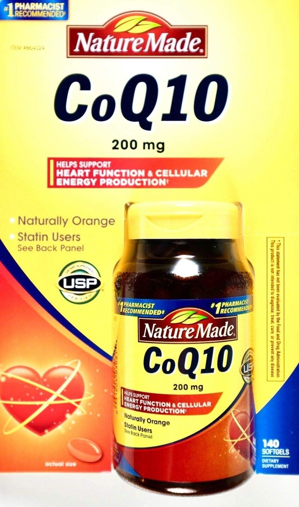 הטבע עשה Coq10 200 Mg, באופן טבעי כתום, גודל ערך, 140 הרוזן Softgels