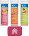 Relion Glucose Tablets (Mix Flavors) Orange, טרופי ופירות Punch - 30 טבליות + STS Sticker.