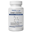 Top Labs Acetyl L-Carnitine 500 מ"ג, High Potency ALCAR, Pure non-GMO, Zero Synthetic Additives, מקסימום Absorption, Energy & Fat Metabolism, Brain, Nerve & Detox תמיכה (200 Vegs Capitives)