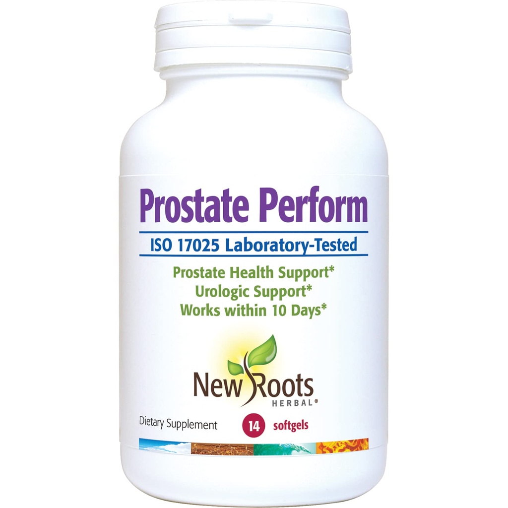 תוספת של ROOTS HerBAL Prostate Saw Palmetto | 16 Herbals: Plant Sterols, Rye Flower, Borage Oil, Cranberry, שמן זית, Zinc, Selenium (14 Softgels) עבור Urinary Health