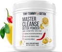 Tiny Tummy Master Cleanse Lemonade Diet - 3 Day Juicese Plant- Based Detox אבקת תוספת עם לימון, Maple Syrup, ו- Cayenne Diet, 6.34ozer