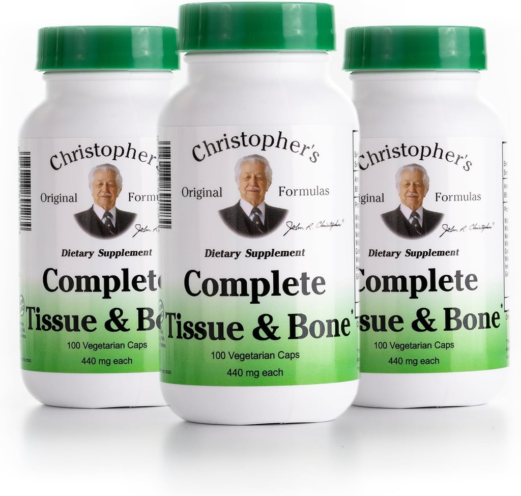 Dr. Christophers Formulas Complete Tissue and Bone, 440mg, 100 קפסולות (3 Pack)