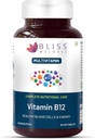 ויטמין B12 100% RDA, Cynocobalamine, Boost Energy Levels בריאות מערכת העצבים של גברים ונשים - 60 טבליות צמחוניות