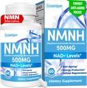 NMNH (Dihydronicotinamide Mononucleotide) NMN אלטרנטיבי תוסף, 500 מ"ג Per Serve NAD תוסף כדי Boost NAD+ רמות, עבור Anti Aging, Energy, Immunity, Focus, 60 קפסולות טבעוניות