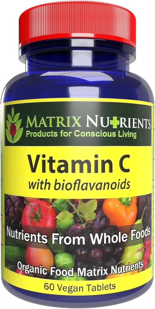 ויטמין C - איכות פרימיום עם BIOFLAVANOIDS! - שיעור האבסקטורציה הגבוה ביותר, 100% אורגני תרכובות טבעיות אורגניות - Immune Boosting, Energy Lifting!