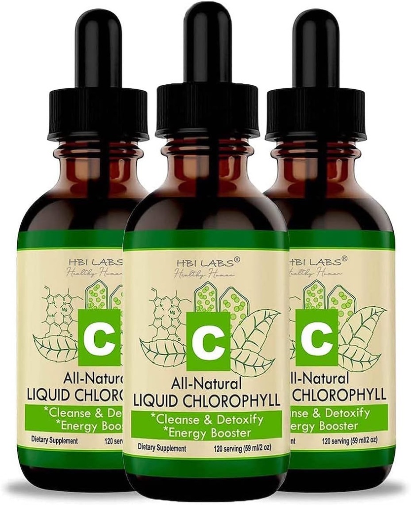 Chlorophyll נוזל טיפות עבור מים טבעי Chlorophyll Concentrate (3 Pack)