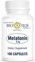 Bio-Tech Pharmacal Melatonin (3mg, 100 קפסולות)