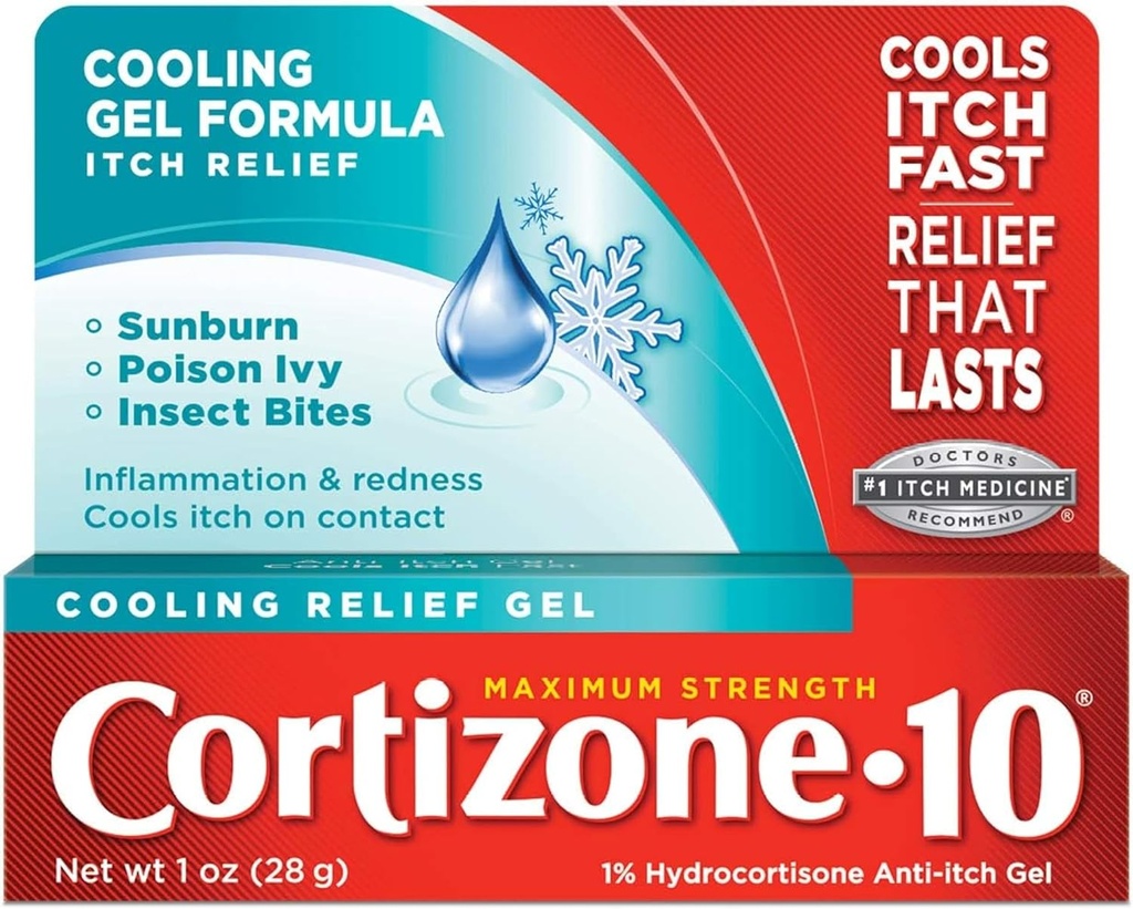 קורטיזון 10 Cooling Relief Anti-Itch Gel 1 oz (Pack של 7)