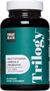 בריאות אלימה, טרילוגיה, Probiotic Multivitamin עם תערובת חיונית של אומגה 3, ויטמין A, B12, C, D3, E, Selenium, Magnesium & Zinc, 30 משרתים