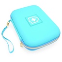 CASEMATIX 8" Turquoise Asthma Inhaler Case for Travel Fits Spacer, Mask ואביזרים, כולל מקרה בלבד