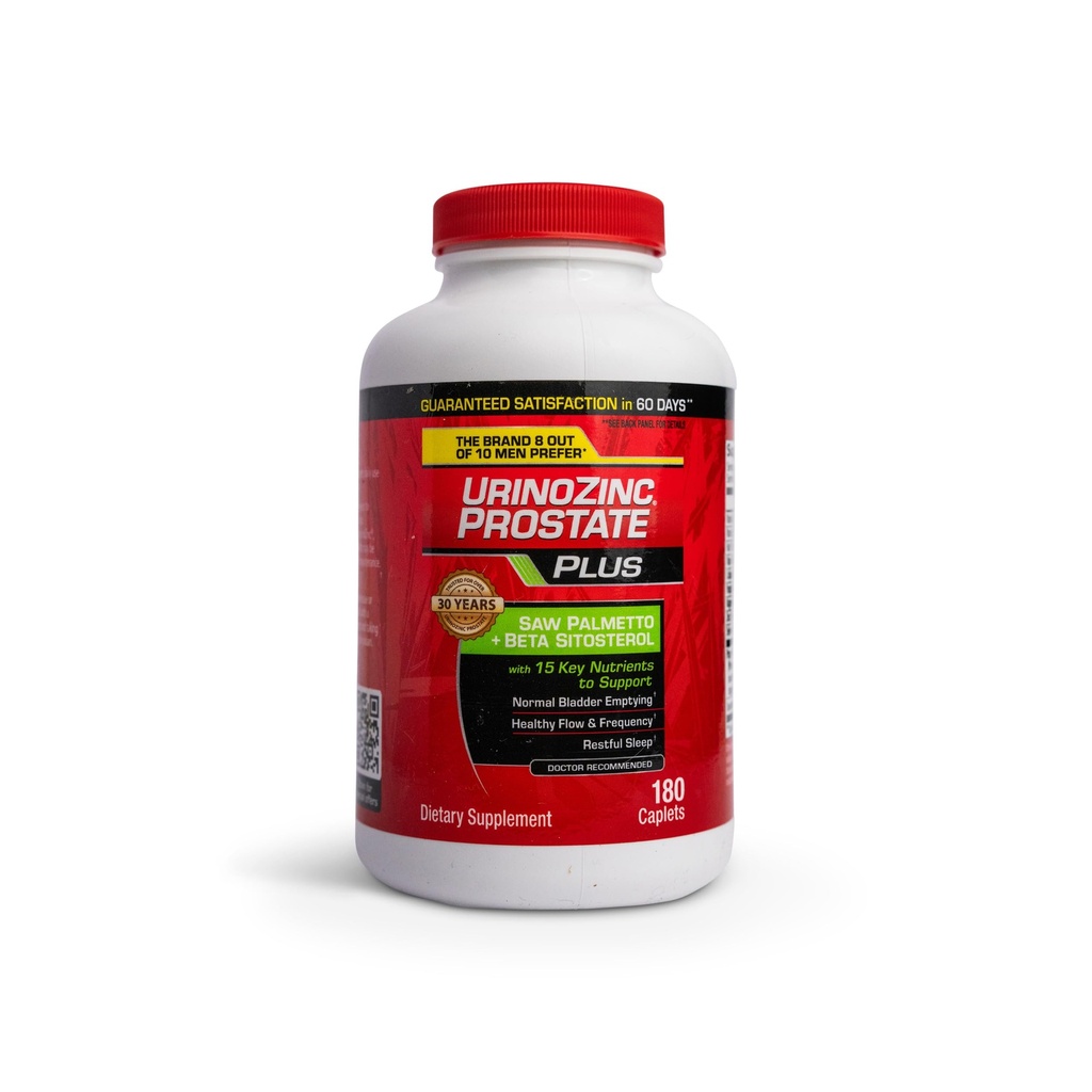 Ornozinc Plus - תוסף Prostate עם Beta Sitosterol & Saw Palmetto - להפחית את חששות האורונציה השכיחים ולתמוך בבריאות הערמונית שלך, 180 קפסולות