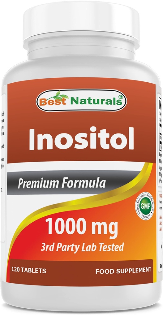 Best Naturals Inositol 1000mg טבליות - נקרא גם ויטמין B8