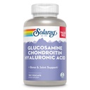 SOLAרי Glucosamine Chondroitin Hyaluronic Acid, שומן בריא ותוספת תמיכה משותפת תוספת ויטמין C עבור Absorption משופרת, מעבדה מאומת, 60 יום ערבות, 60 משרתים, 180 VegCaps