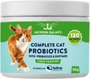 מלא Cat Probiotics עם Prebiotics & Enzymes על ידי ג'קסון גלקסי - תמיכה עיכול, Immune Support Dietary תוסף - Made in the USA
