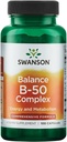 Swanson B-50 Complex - ויטמין תוסף קידום אנרגיה ומטבוליזם תמיכה - May Support Heart Health, Memory & Support - (100 קפסולות)