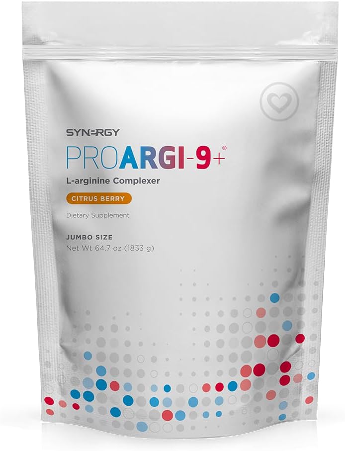 Synergy ProArgi-9 Plus L-Arginine Complexer Dietary Supplement - Citrus ברי ג'מבו - 64.7 Oz