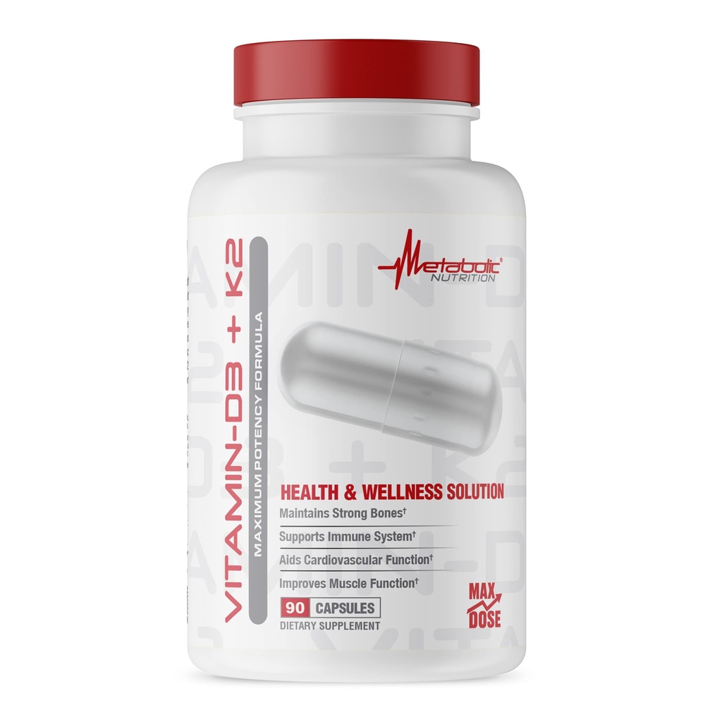 ויטמין D3 + K2, Bone ו- Heart Health Formula, Immune Support, 90 Veggie Caps 7000IU לכל קפסולת מקס דולזה