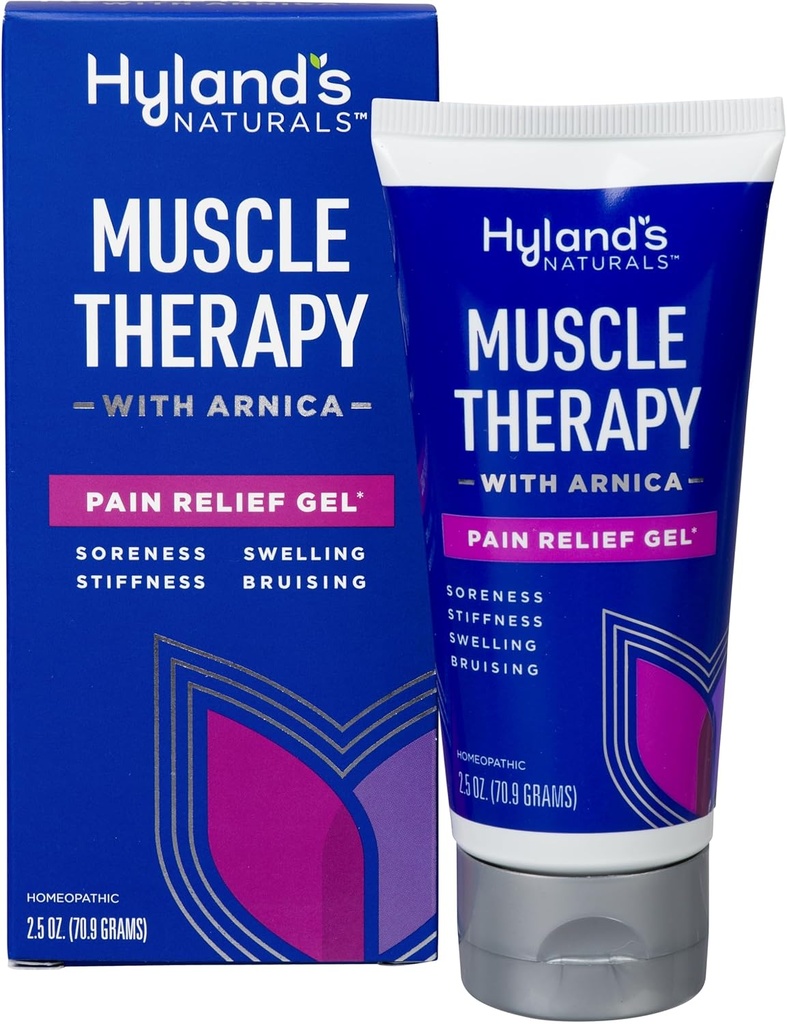 טיפול שרירי של Hyland עם Arnica Pain הקלה גל, Bruise Healing Cream, Natural Relief of Pain, Swelling, Bruising, Soreness ו Stiffness, 2.5 Oz