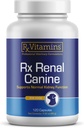 Rx ויטמינים Rx Renal Canine Kidney תמיכה לכלבים - חלב תמצית חלב, תה ירוק, ו Cordyceps קפסולות לכלבים - כלב Kidney תמיכה תוסף - 120 ct