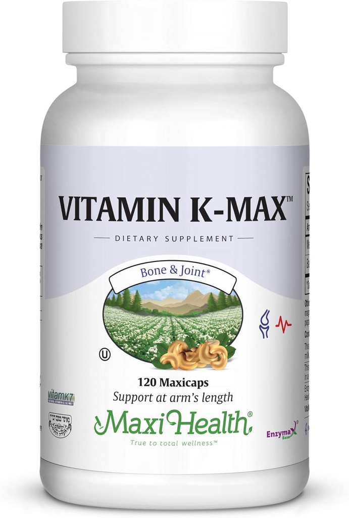 Maxi-Health Maxi ויטמין K-MAX, 120 הרוזן