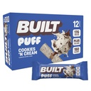 נבנה בר, Puff חלבונים Bars, עוגיות "N Cream Puff, 17g חלבונים חטיפים, On-The-Go Bars, רק 140 קלוריות, 7g Sugar, Collagen, Not Gluten Free, 12 Count Count