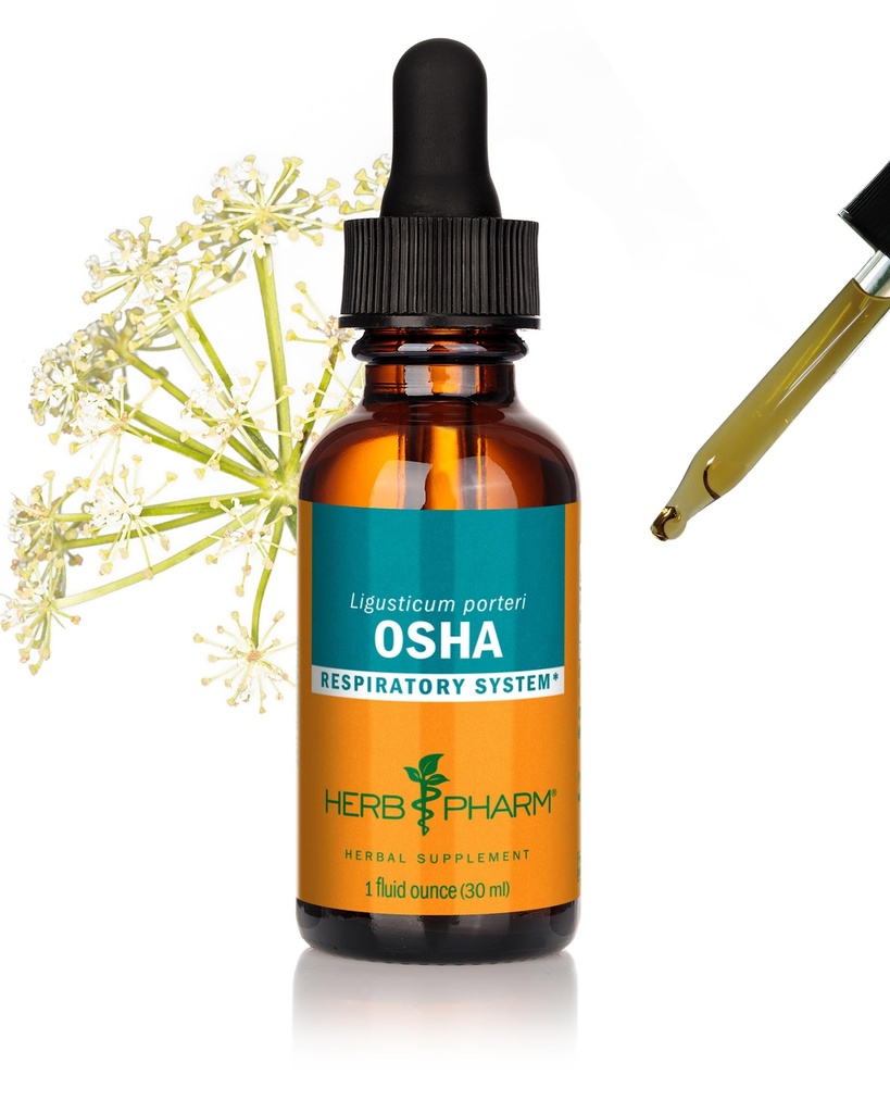 Herb Pharm Osha שורש לחלץ תמיכה הנשימה - 1 Ounce