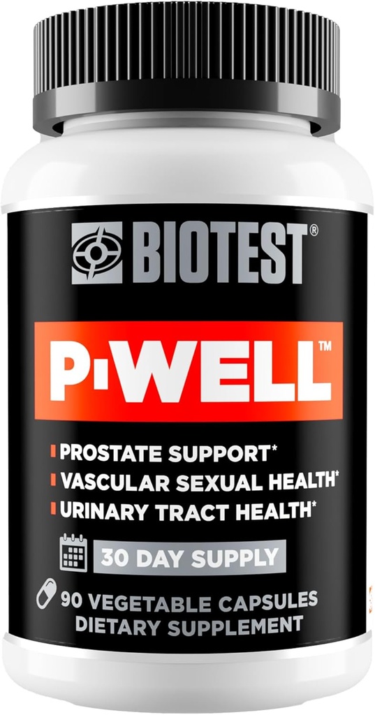 פרוטוקול Biotest P-Well - Upstream-to-Prostate Protocol, 30 משרתים - 180mg Pomegranate Punicalagins, 30mg Lycopene, 500 מ"ג קריין 50:1-90 קפסולות