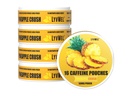 LyvWel 56 מ"ג Caffeine Energy Pouches - Pineapple - אנרגיה נקייה ו Focus Boost עם Guarana - 5-Pack עם 16 Pouches Per Can (80 Total Pouches)