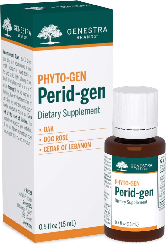 Genestra Brands Perid-gen | Oak, Dog Rose ו- Cedar of Lebanon Herbal Supplement